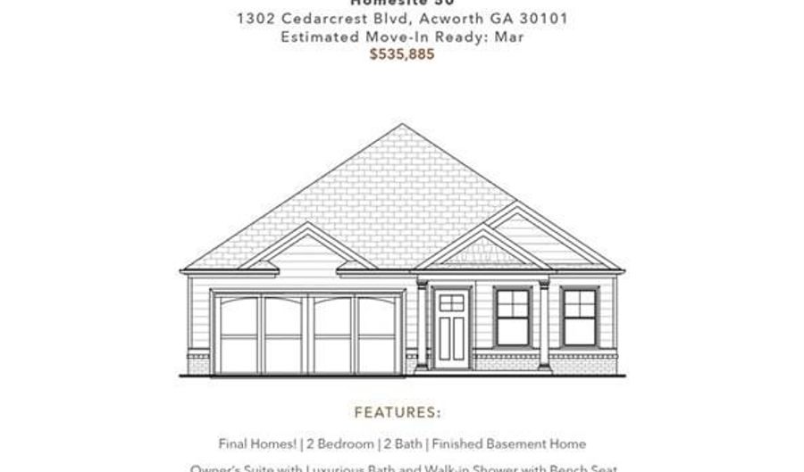 1302 Cedarcrest Blvd, Acworth, GA 30101 - 3 Beds, 3 Bath