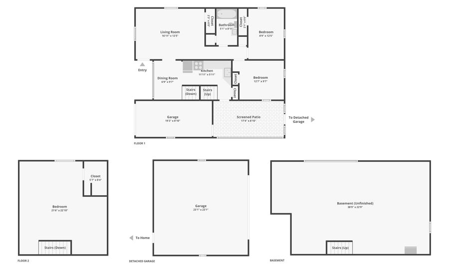 308 E 38th St, Anderson, IN 46013 - 3 Beds, 1 Bath