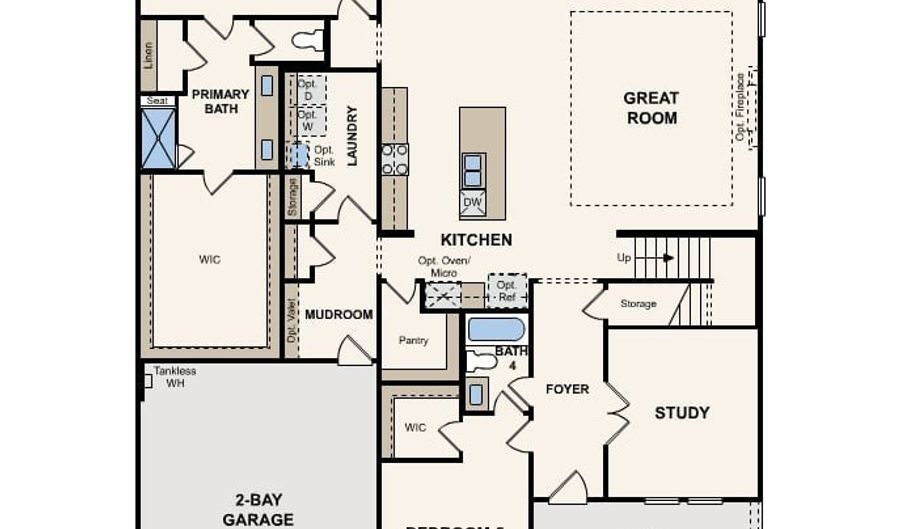 101 Bayou Bend Ct Plan: Finley, Angleton, TX 77515 - 5 Beds, 4 Bath