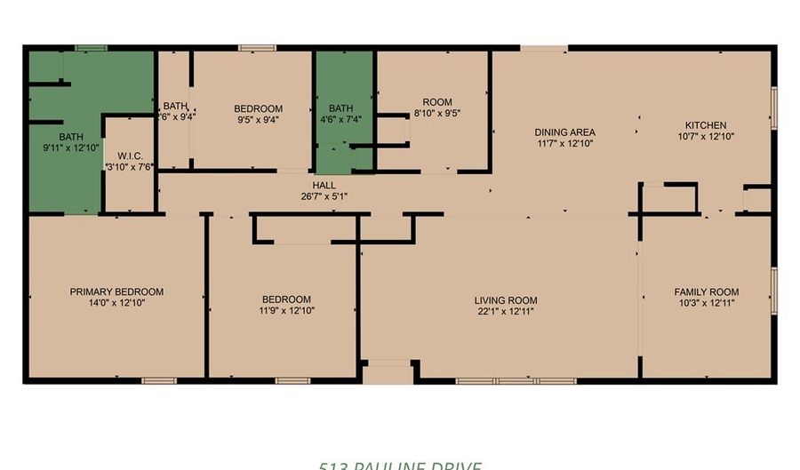 513 PAULINE Dr, Bonneau, SC 29431 - 3 Beds, 2 Bath