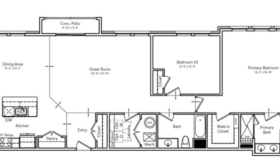 23679 BOLTON CRESCENT Ter 12-101, Ashburn, VA 20148 - 2 Beds, 2 Bath