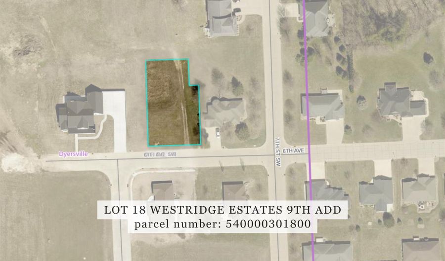 Lot 18 SW 7th, Dyersville, IA 52040 - 0 Beds, 0 Bath
