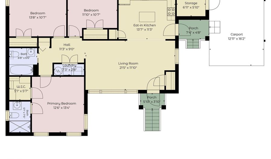 1323 Carolyn Dr, Charlotte, NC 28205 - 3 Beds, 2 Bath