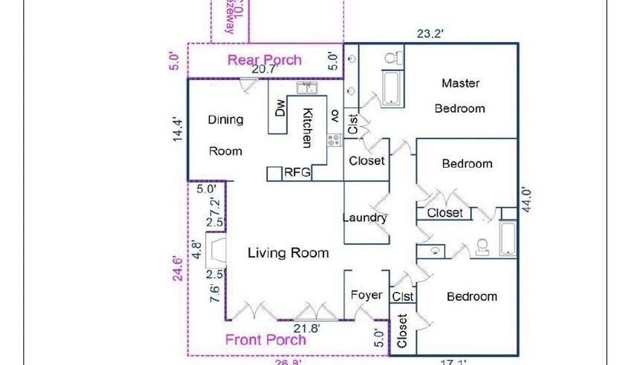 1813 W Marsden Pl, Baton Rouge, LA 70816 - 3 Beds, 2 Bath
