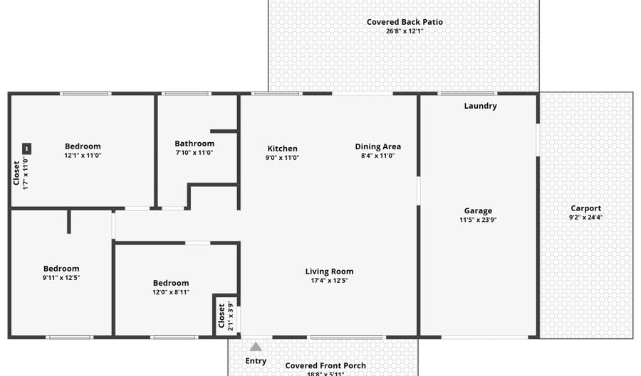 1719 SW 1ST St, Battle Ground, WA 98604 - 3 Beds, 1 Bath