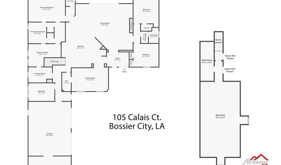 105 Calais Ct, Bossier City, LA 71111 - 4 Beds, 4 Bath