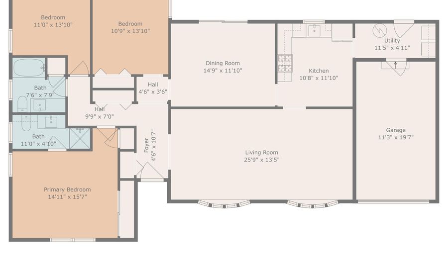 21 Birch St, Beachwood, NJ 08722 - 3 Beds, 2 Bath