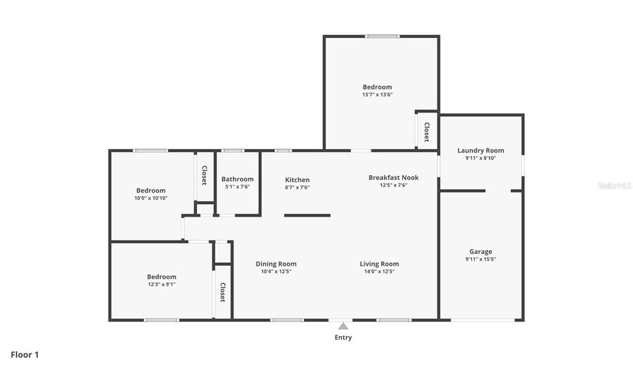 6324 FLORIDA Cir W, Apollo Beach, FL 33572 - 3 Beds, 1 Bath