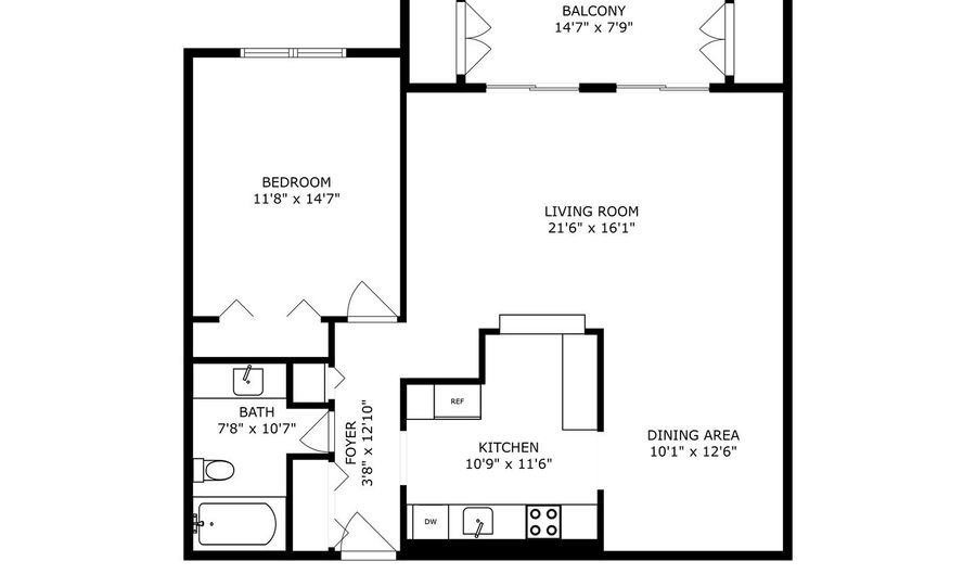 1605 E Central Rd 411B, Arlington Heights, IL 60005 - 1 Beds, 1 Bath