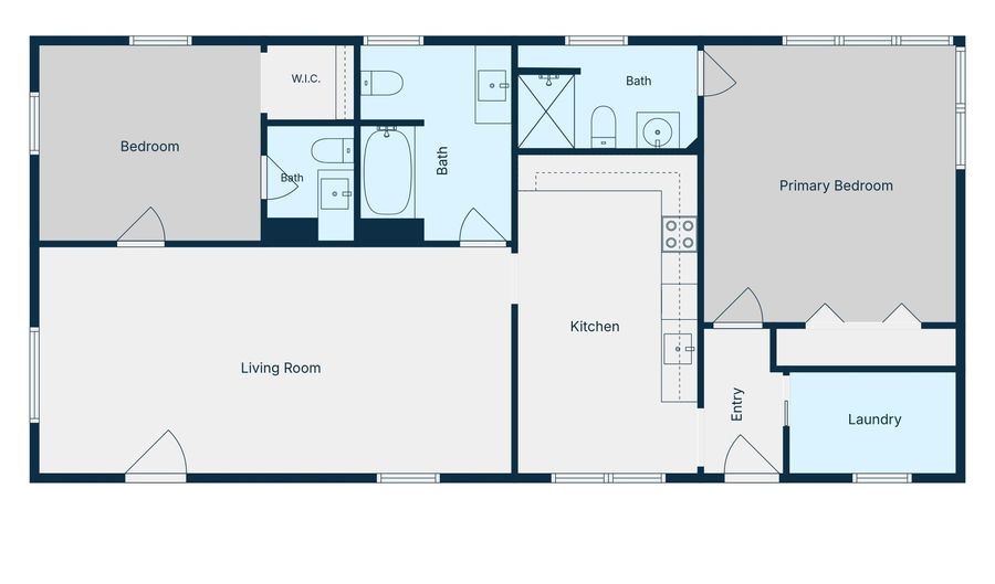 1701 E Chestnut Ave, Arkansas City, KS 67005 - 2 Beds, 3 Bath