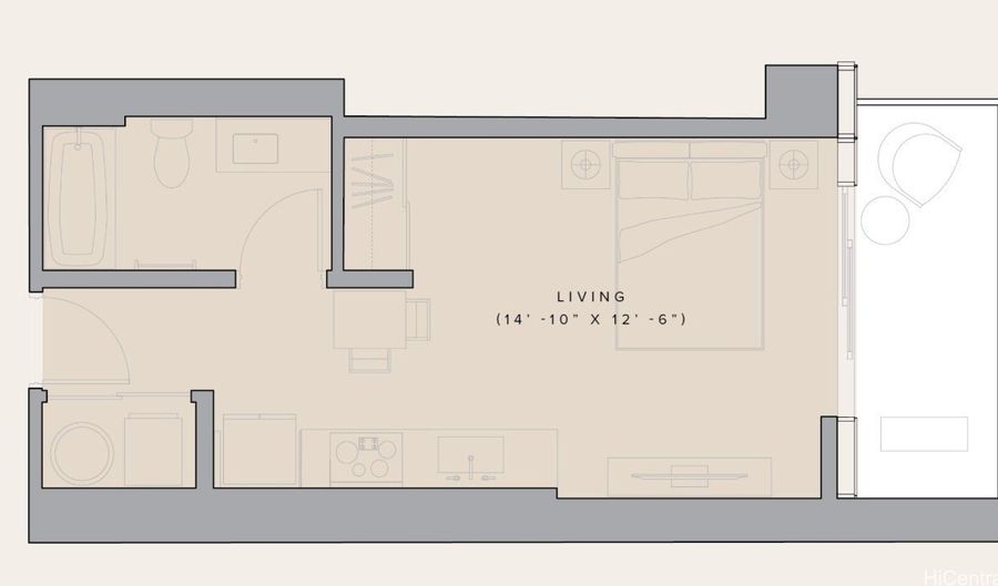 1515 Liona St 1709, Honolulu, HI 96814 - 0 Beds, 1 Bath