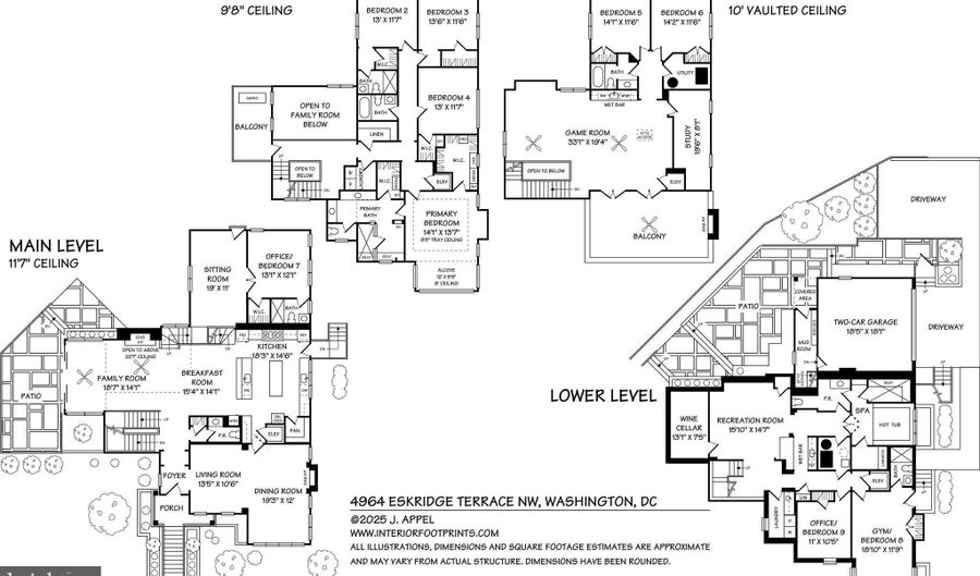 4964 ESKRIDGE Ter NW, Washington, DC 20016 - 9 Beds, 8 Bath