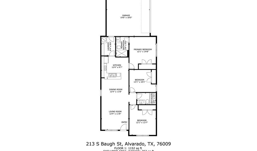 213 S Baugh St, Alvarado, TX 76009 - 3 Beds, 2 Bath