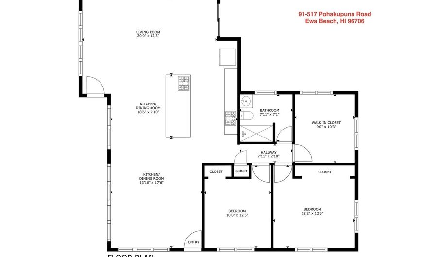 91-517 Pohakupuna Rd, Ewa Beach, HI 96706 - 3 Beds, 1 Bath