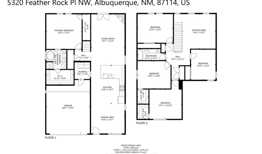 5320 Feather Rock Pl NW, Albuquerque, NM 87114 - 5 Beds, 3 Bath