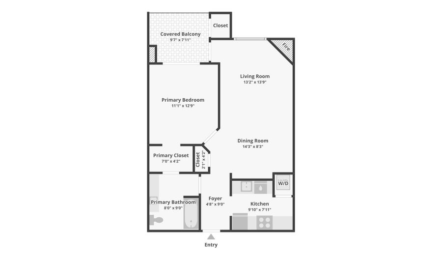 901 N MONROE St 1013, Arlington, VA 22201 - 1 Beds, 1 Bath