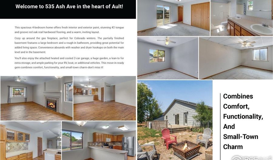 535 Ash Ave, Ault, CO 80610 - 4 Beds, 2 Bath