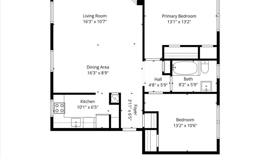 1317 S WALTER REED Dr 17201, Arlington, VA 22204 - 2 Beds, 1 Bath