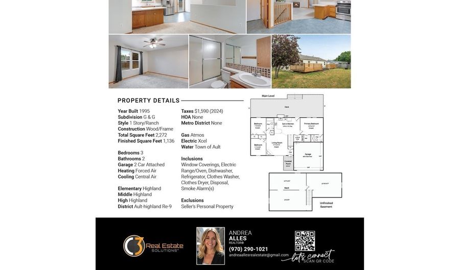 527 Ash Ave, Ault, CO 80610 - 3 Beds, 2 Bath