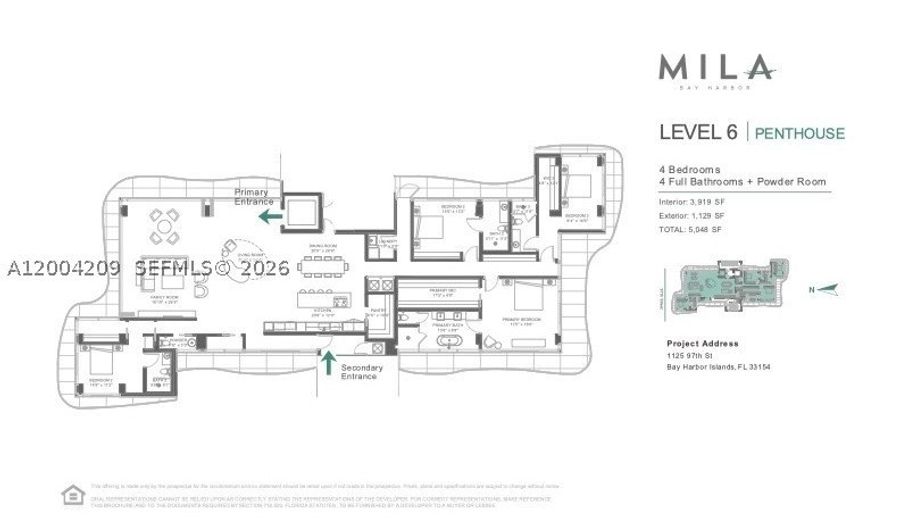 1125 97th St Ph601, Bay Harbor Islands, FL 33154 - 4 Beds, 5 Bath