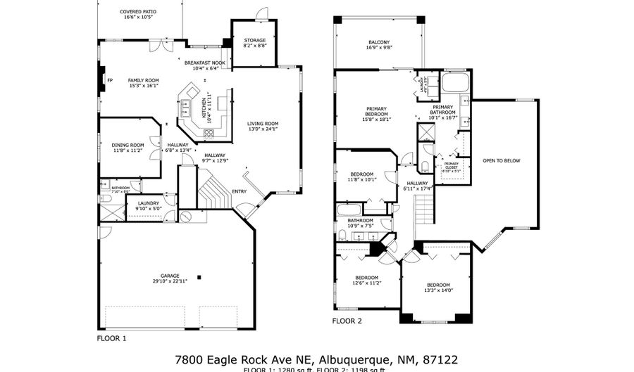 7800 Eagle Rock Ave NE, Albuquerque, NM 87122 - 4 Beds, 3 Bath