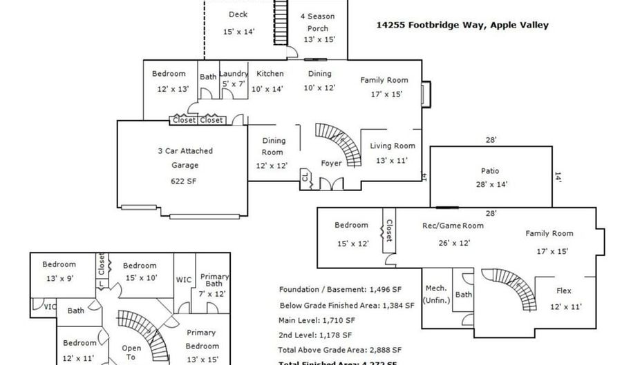 14255 Footbridge Way, Apple Valley, MN 55124 - 6 Beds, 4 Bath
