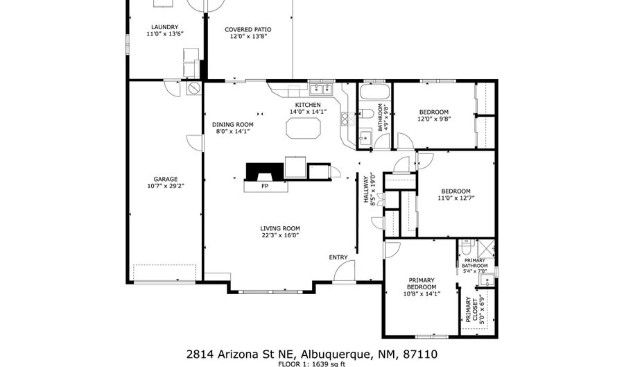2814 Arizona St NE, Albuquerque, NM 87110 - 3 Beds, 2 Bath