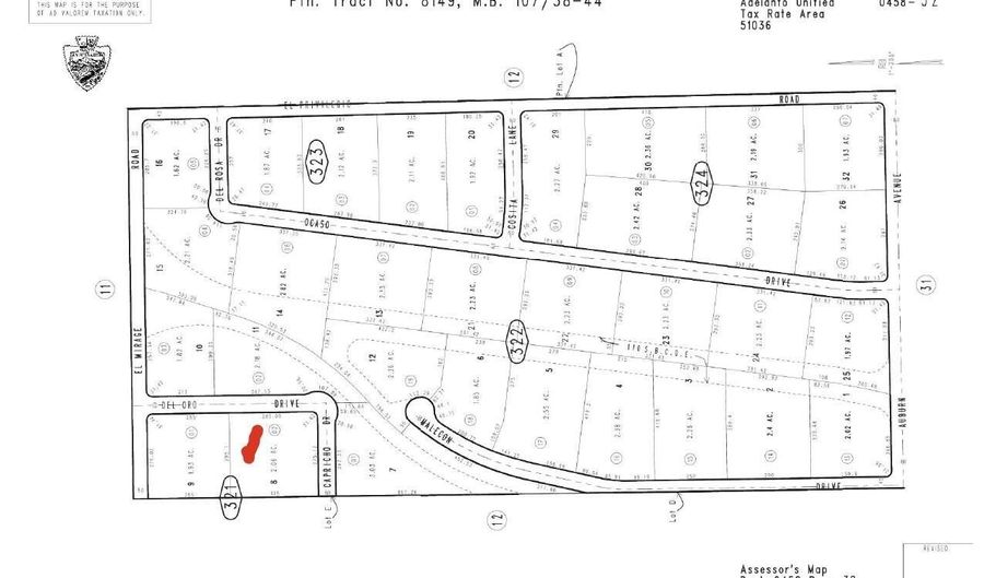 0 Del Oro Dr, Adelanto, CA 92301 - 0 Beds, 0 Bath
