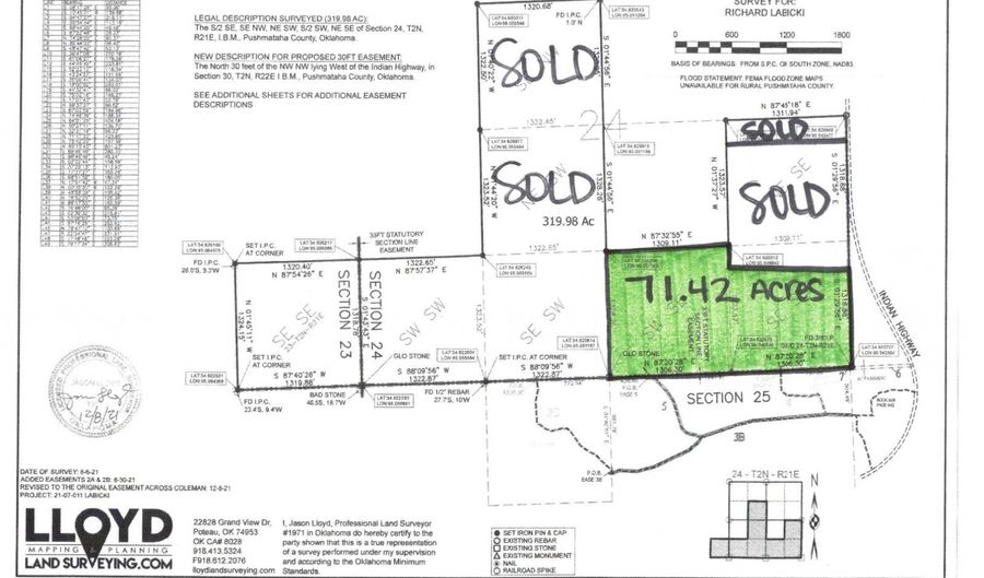 TBD3 Indian Highway, Albion, OK 74521 - 0 Beds, 0 Bath