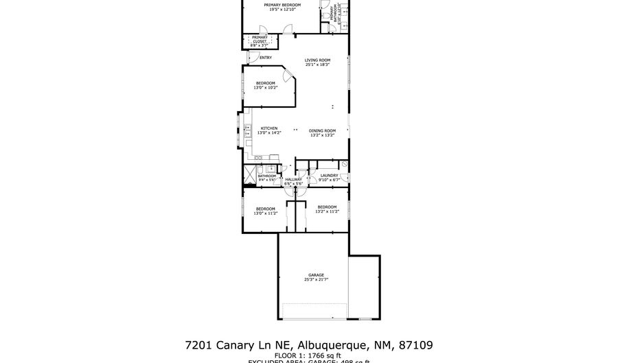 7201 Canary Ln NE, Albuquerque, NM 87109 - 3 Beds, 2 Bath