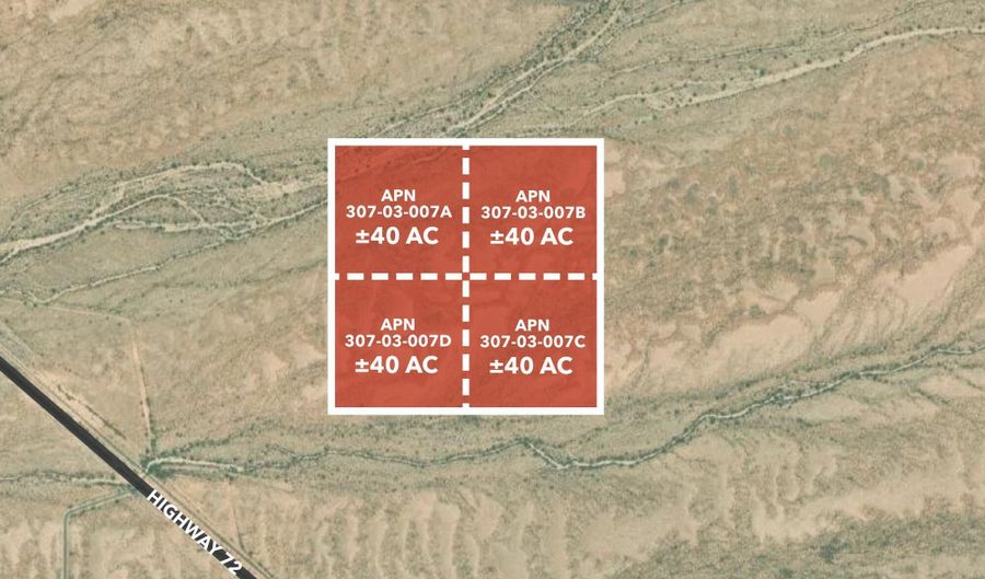 160 Acres N 47624 St A,B,C,D, Bouse, AZ 85325 - 0 Beds, 0 Bath