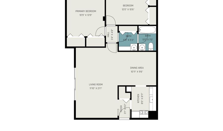 1257 Island Dr 101, Ann Arbor, MI 48105 - 2 Beds, 1 Bath
