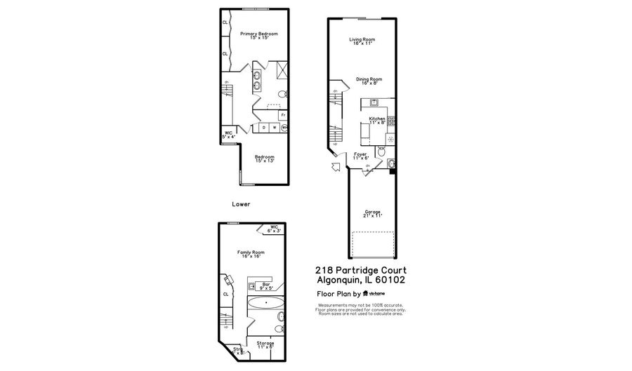 218 Partridge Ct, Algonquin, IL 60102 - 2 Beds, 3 Bath