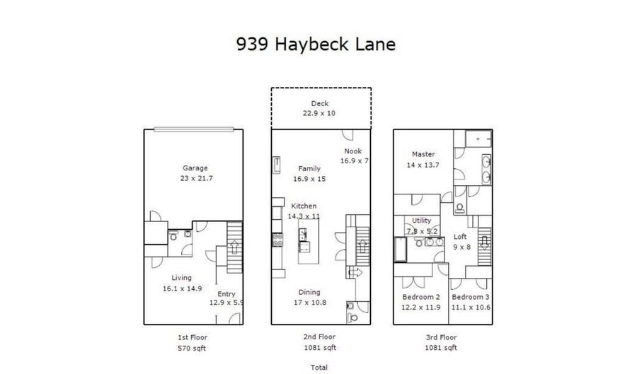 939 Haybeck Ln, Apex, NC 27523 - 3 Beds, 4 Bath