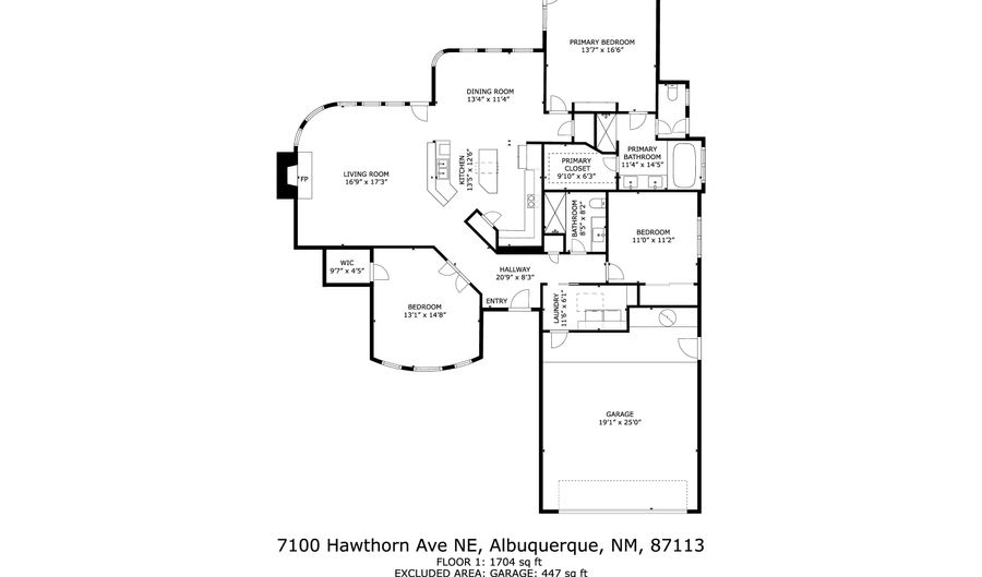7100 Hawthorn Ave NE, Albuquerque, NM 87113 - 3 Beds, 2 Bath