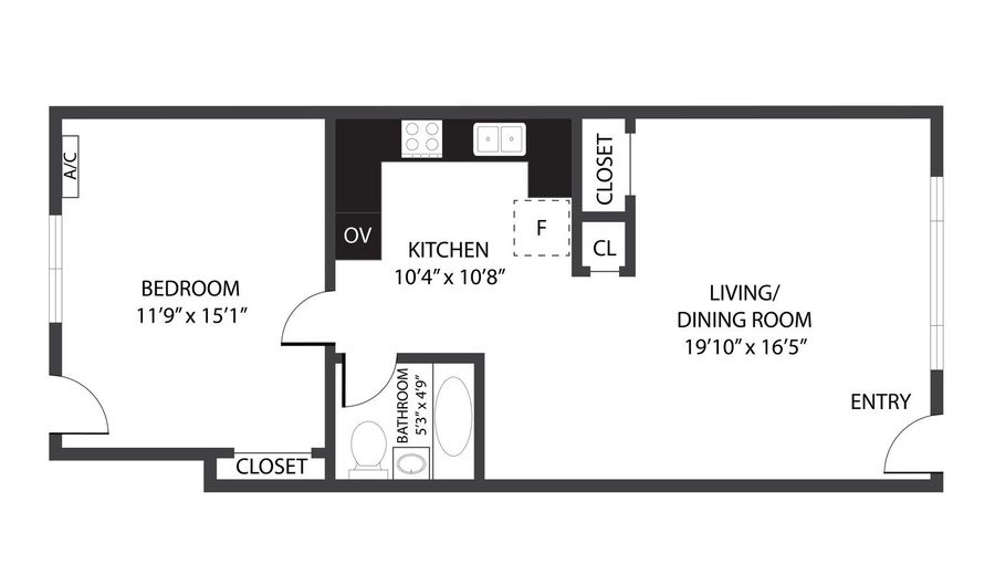 1107 E Algonquin Rd 4, Arlington Heights, IL 60005 - 1 Beds, 1 Bath