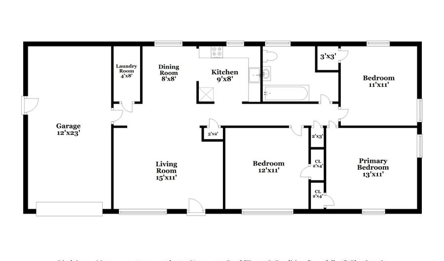1135 Pontiac, Austell, GA 30168 - 3 Beds, 1 Bath