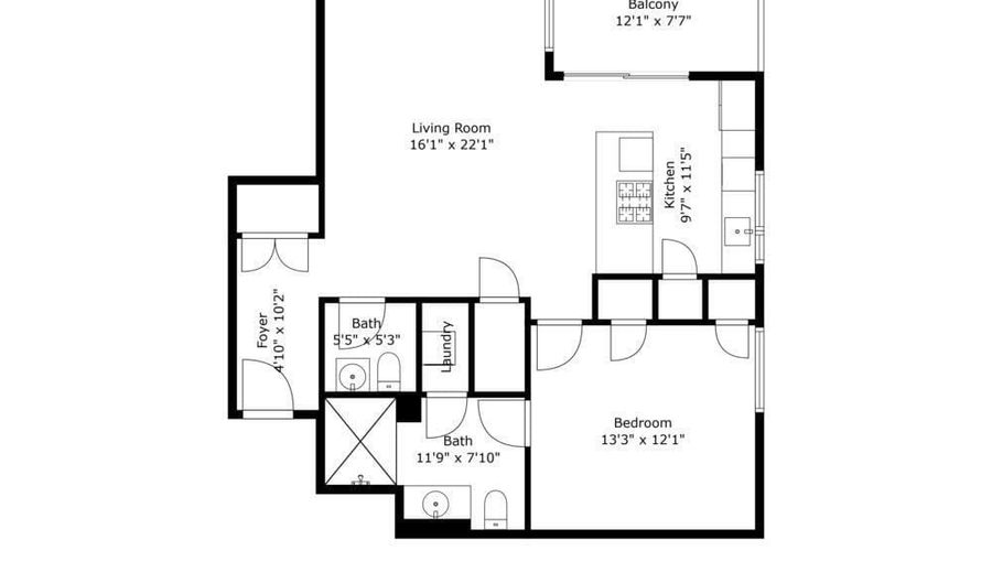510 Monroe Ave 303, Asbury Park, NJ 07712 - 1 Beds, 2 Bath
