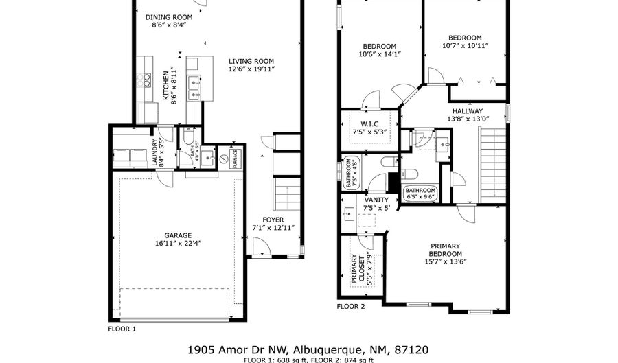 1905 Amor Dr NW, Albuquerque, NM 87120 - 3 Beds, 3 Bath