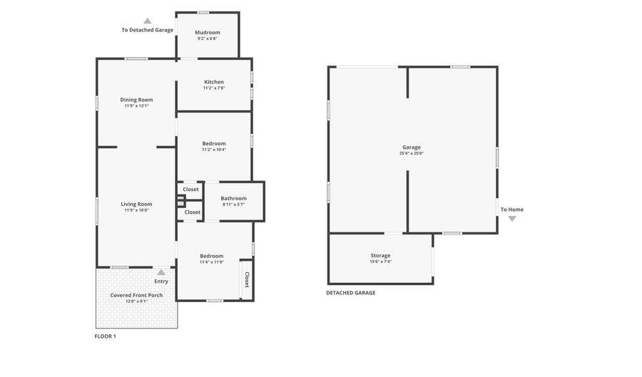 1707 W 8th St, Anderson, IN 46016 - 2 Beds, 1 Bath