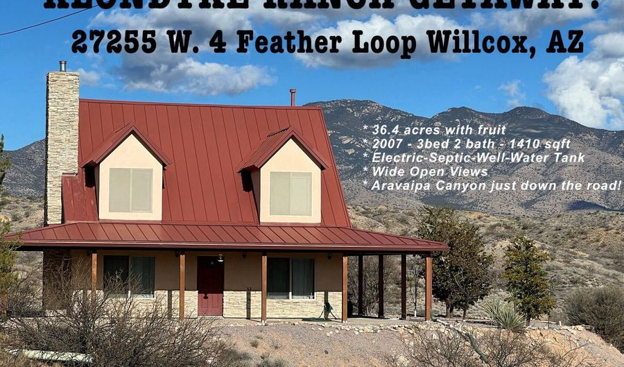 27255 W Four Feather Loop, Willcox, AZ 85643 - 3 Beds, 2 Bath