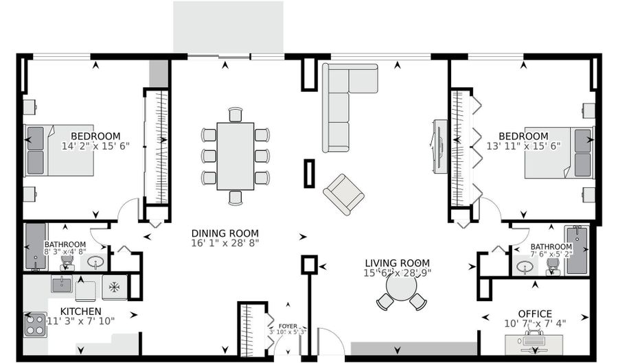 2939 VAN NESS St NW 414, Washington, DC 20008 - 2 Beds, 2 Bath