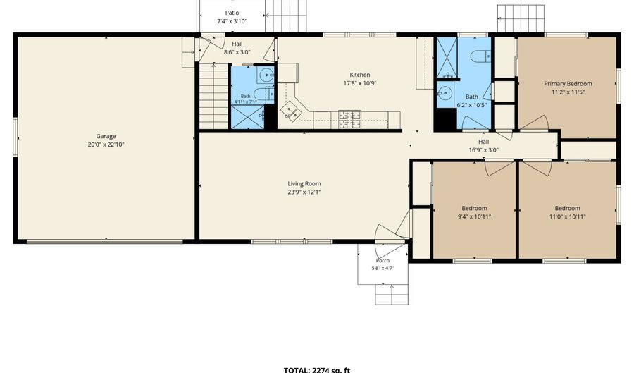 3295 Bent Oak Hwy, Adrian, MI 49221 - 3 Beds, 2 Bath