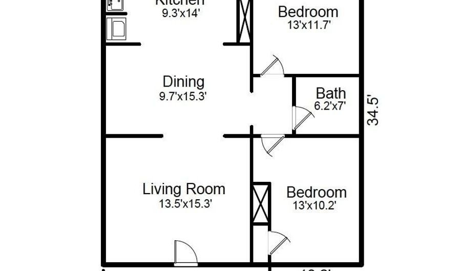 100 Bradley St, Asheville, NC 28806 - 2 Beds, 1 Bath
