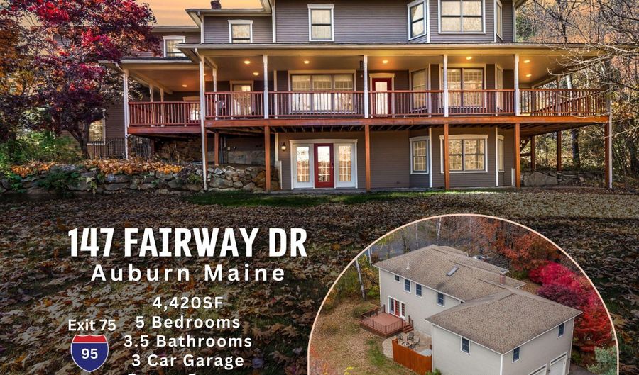 147 Fairway Dr, Auburn, ME 04210 - 5 Beds, 4 Bath