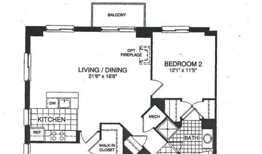 1205 GARFIELD St 808, Arlington, VA 22201 - 2 Beds, 2 Bath