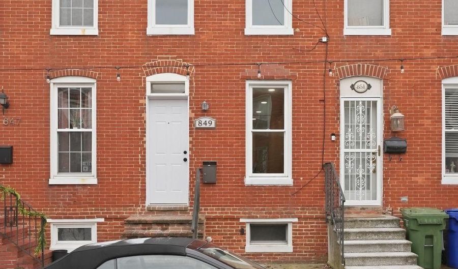 849 WOODWARD St, Baltimore, MD 21230 - 2 Beds, 2 Bath