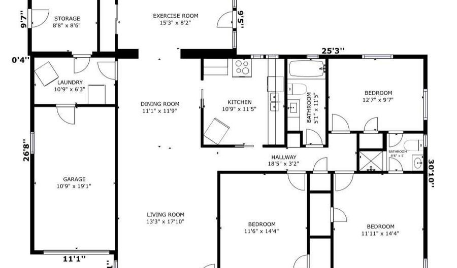 7719 Euclid Ave NE, Albuquerque, NM 87110 - 3 Beds, 2 Bath