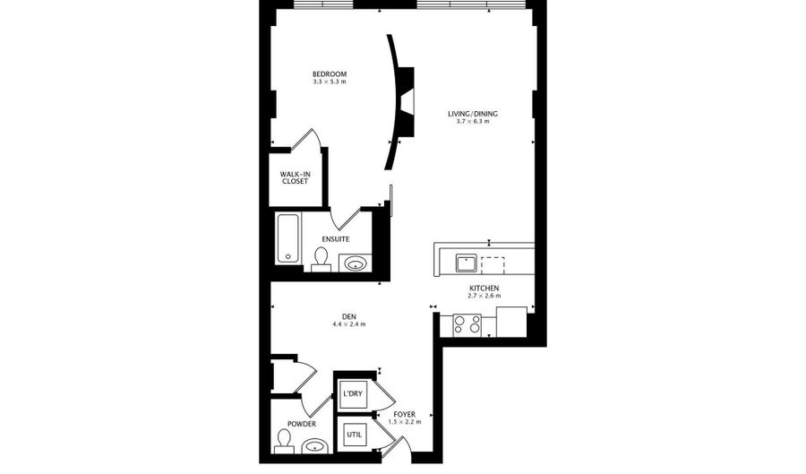 2020 12TH St NW 618, Washington, DC 20009 - 1 Beds, 2 Bath
