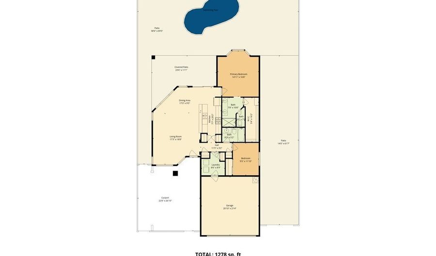 3013 Carefree Dr, Bullhead City, AZ 86442 - 2 Beds, 2 Bath